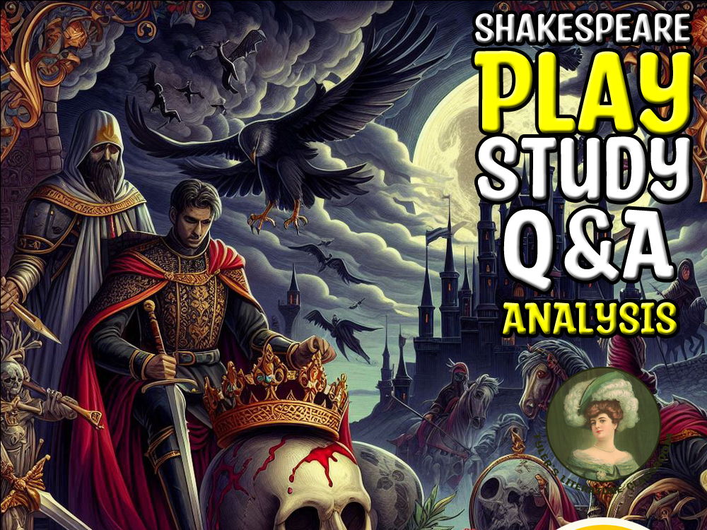 Shakespeare 5 Tragedies and Betrayal : Q&A Analysis Shakespeare Sub Plan