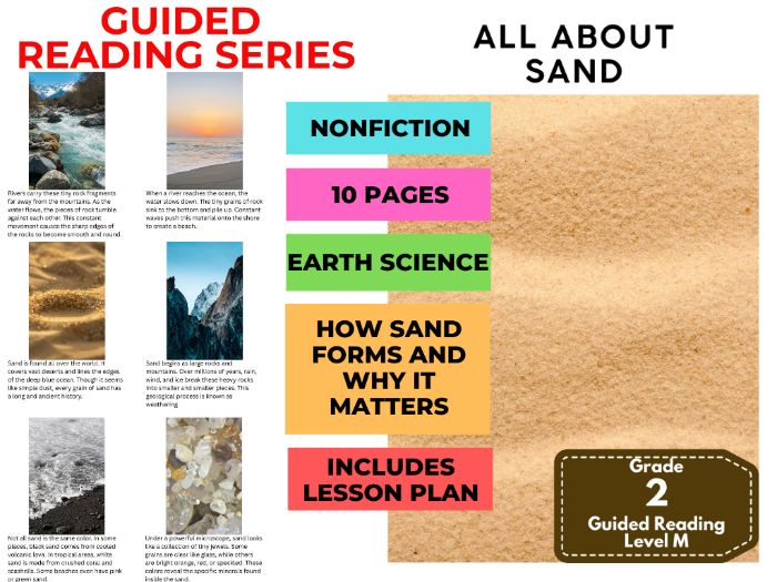 Guided Reading Level M - All About Sand (with Lesson Plan)
