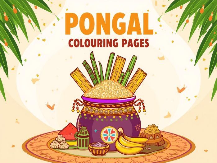 Pongal Colouring Pages