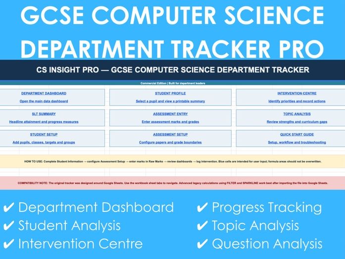 GCSE Computer Science Tracker Pro (2026)
