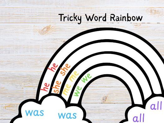 Tricky Word Rainbow P2 & 3 / Number formation