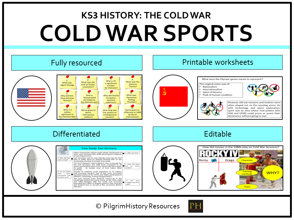 KS3 History Cold War: Sports, Propaganda & Olympic Rivalry (FREE lesson)