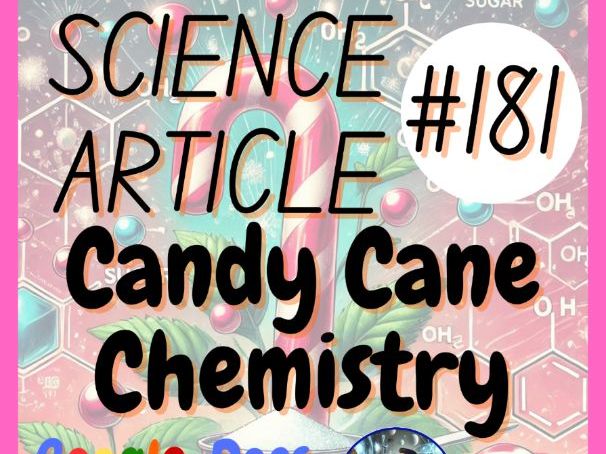 Candy Cane Chemistry | Christmas Science Article | Literacy Printable + Digital