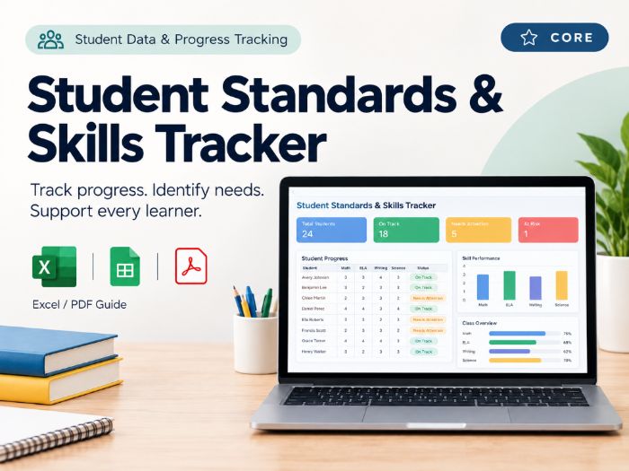 Student Standards & Skills Tracker | Excel Assessment Tool