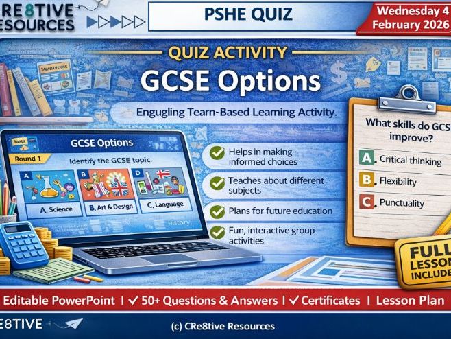 GCSE Options Choices Skills Quiz