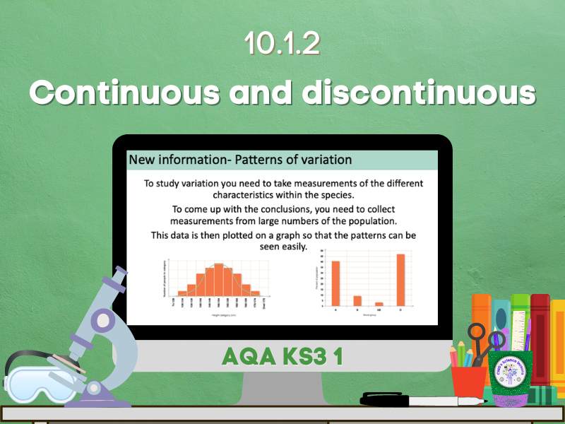 Continuous and discontinuous variation Teaching Resources
