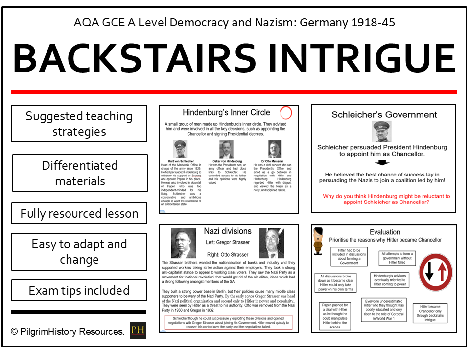 General Schleicher and the Backstairs Intrigue | AQA A Level History