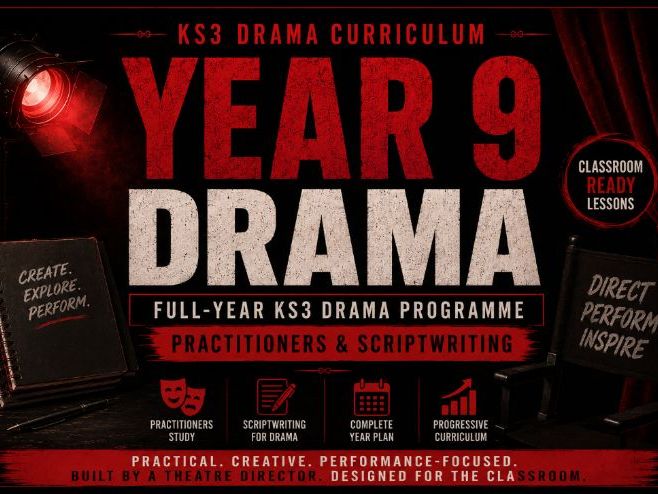 Year 9 Drama Curriculum | Full-Year KS3 Drama Programme | Practitioners & Scriptwriting