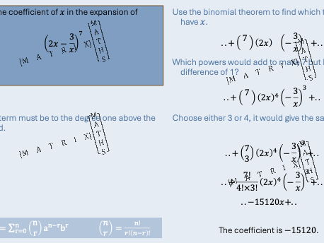 Unit 1 Lesson 6: Binomial Theorem Formula