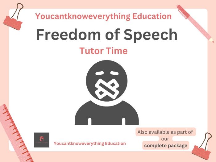 Freedom of Speech Tutor Time
