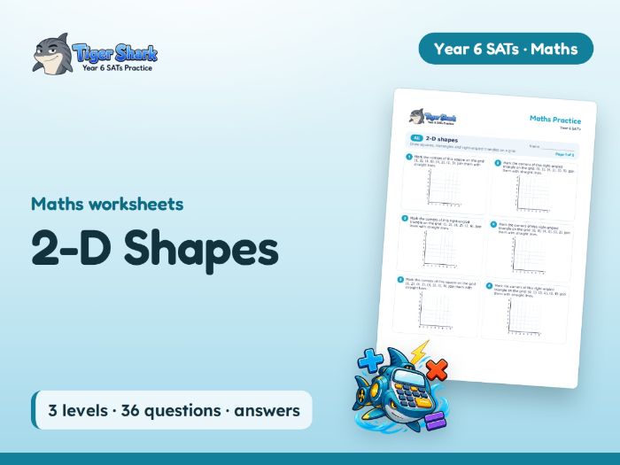 2-D Shapes Worksheets: Properties, Polygons