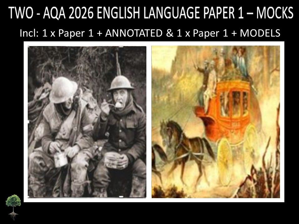 TWO - AQA PAPER 1 | 2026 FULL MOCKS | + ANNOTATED + MODELS