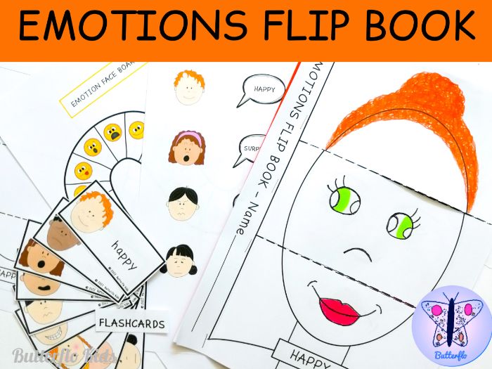 Back to School Emotions Flip Book