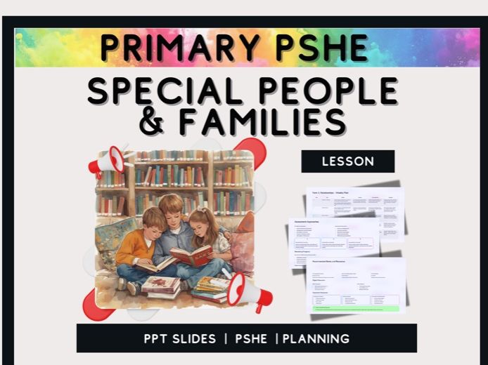 Special People and Families – Primary PSHE Lesson on Family Diversity and Inclusion