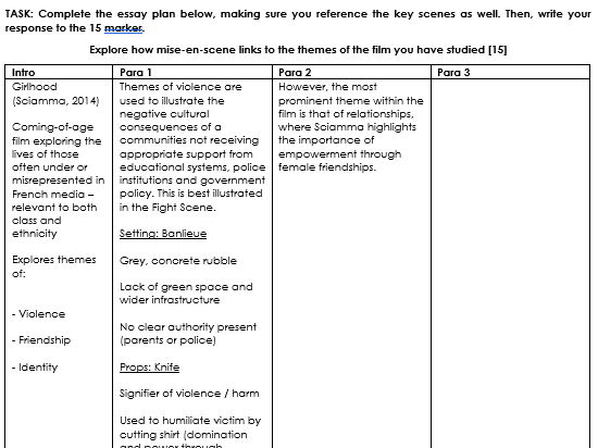 GCSE Film - Comp.2 Independent Study Booklet