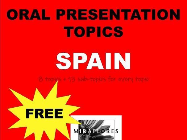 ORAL Presentations - SPAIN: Vuelta a España, Guernica, Madrid ++