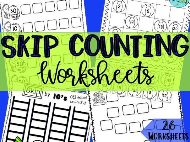 Skip Counting Worksheet Pack | Teaching Resources