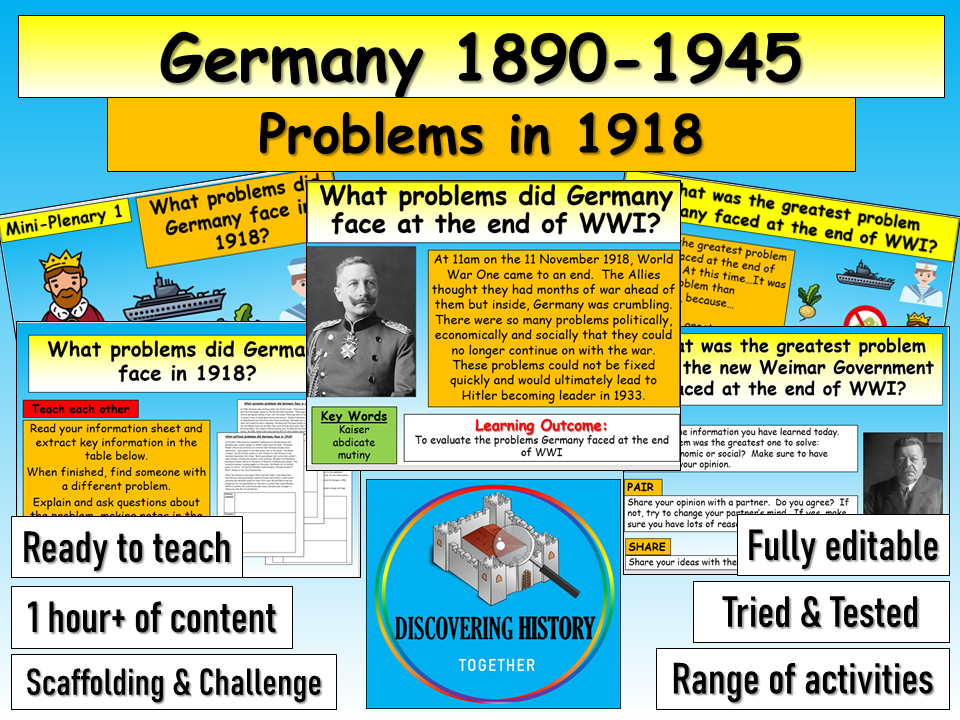 Weimar Problems in 1918