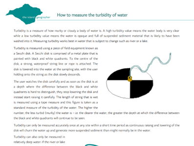 How to measure the turbidity of water