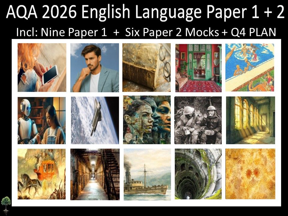 Fifteen AQA 2026 GCSE English Language Paper 1 + 2 Mocks | Q4 Plan