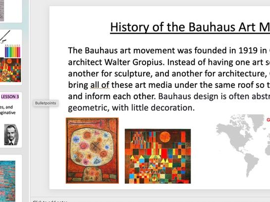 ART DRAWING UNIT: KS1 Year 1 and 2 focus BAUHAUS INSPIRED