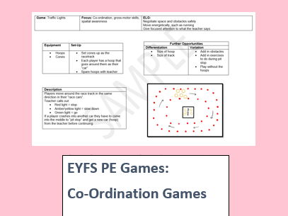 EYFS PE Game Traffic Lights (Example Resource)