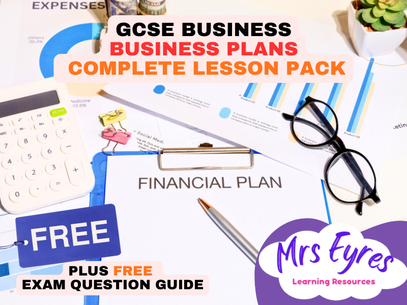 GCSE Business Studies – Business Plans Lesson Pack | Cover Ready & SEND Friendly