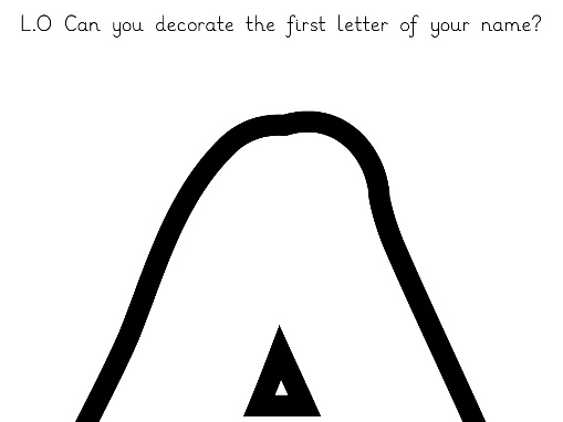 Capital Letters - Can you decorate the first letter of your name?