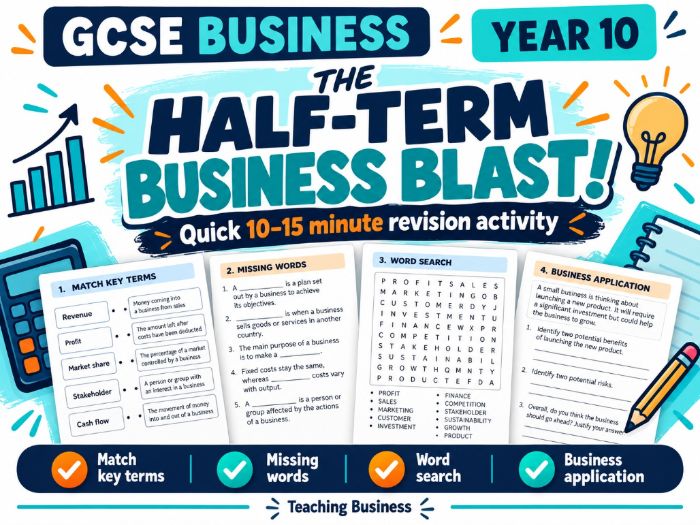 GCSE Year 10 Business | Half-Term Activity