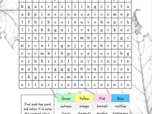 Autumn Word Search