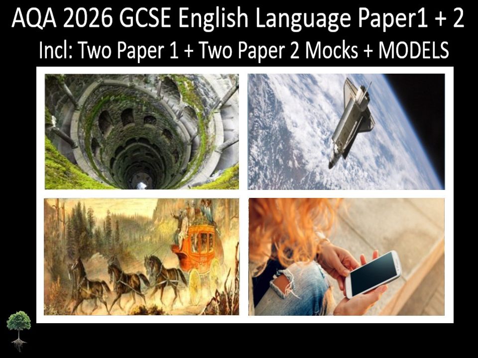 Four AQA 2026 GCSE English Language Paper 1 + 2 Mocks | Models