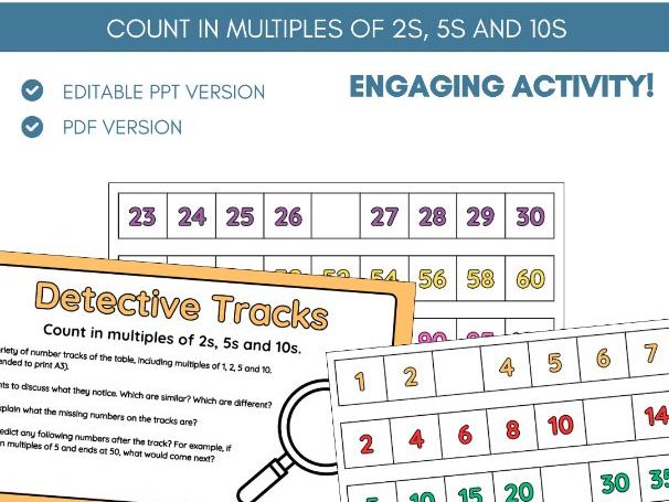 Count in Multiples of 2s, 5s & 10s | Task Activity | Place Value