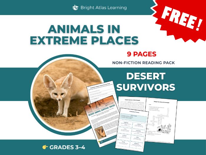 Desert Animals Free Reading Comprehension | Years 4–5 KS2