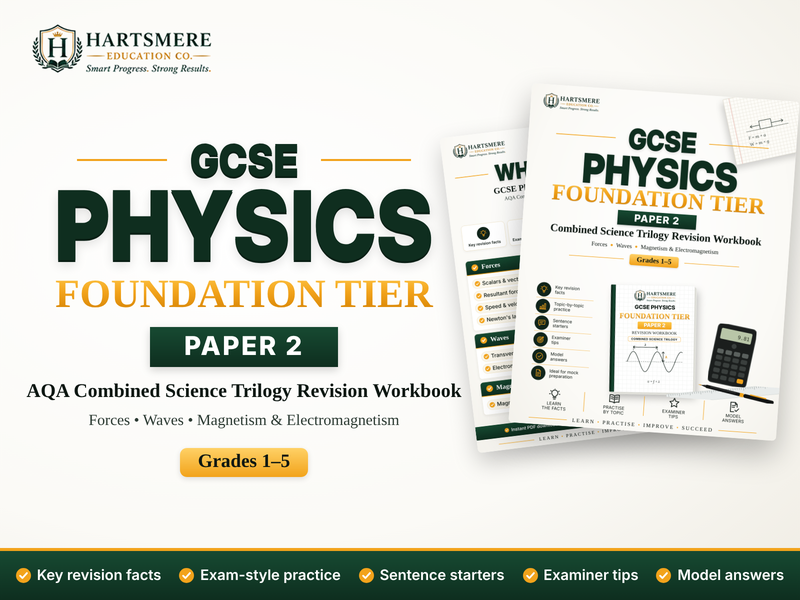 AQA GCSE Combined Science Trilogy Physics Paper 2 – Foundation Tier Revision Workbook (Grades 1–5)
