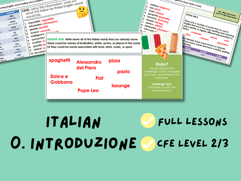 Italian First Lesson and Basics | BGE Italian