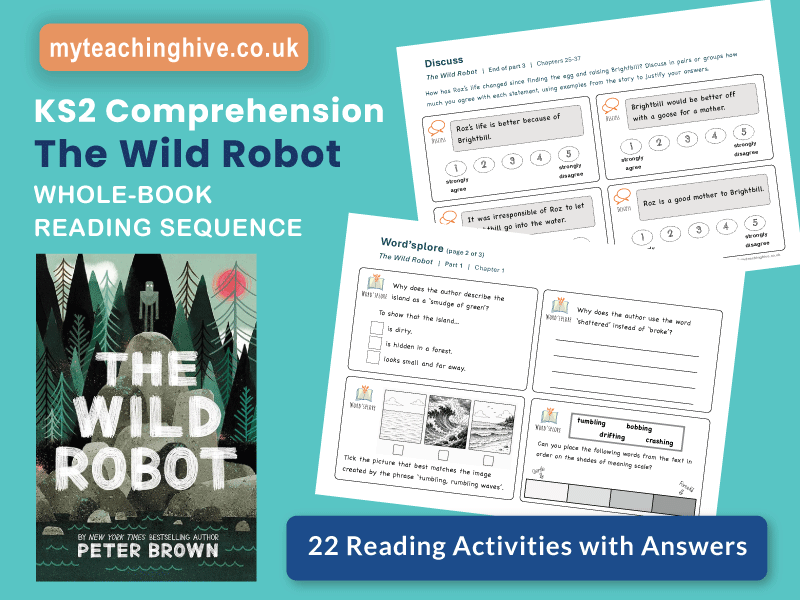 KS2 - The Wild Robot - Whole Class Guided Reading - age 7+