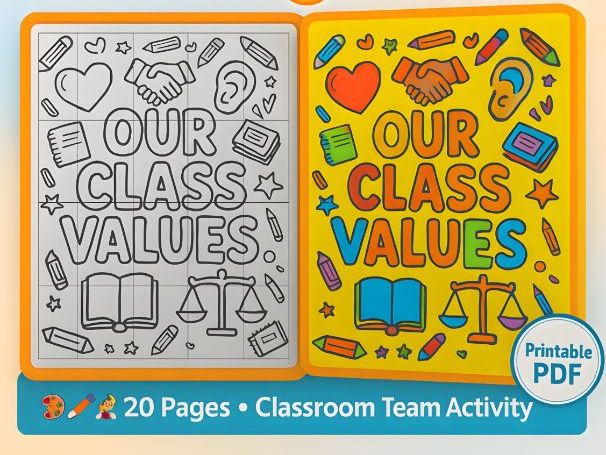 Back to School Class Values Posters