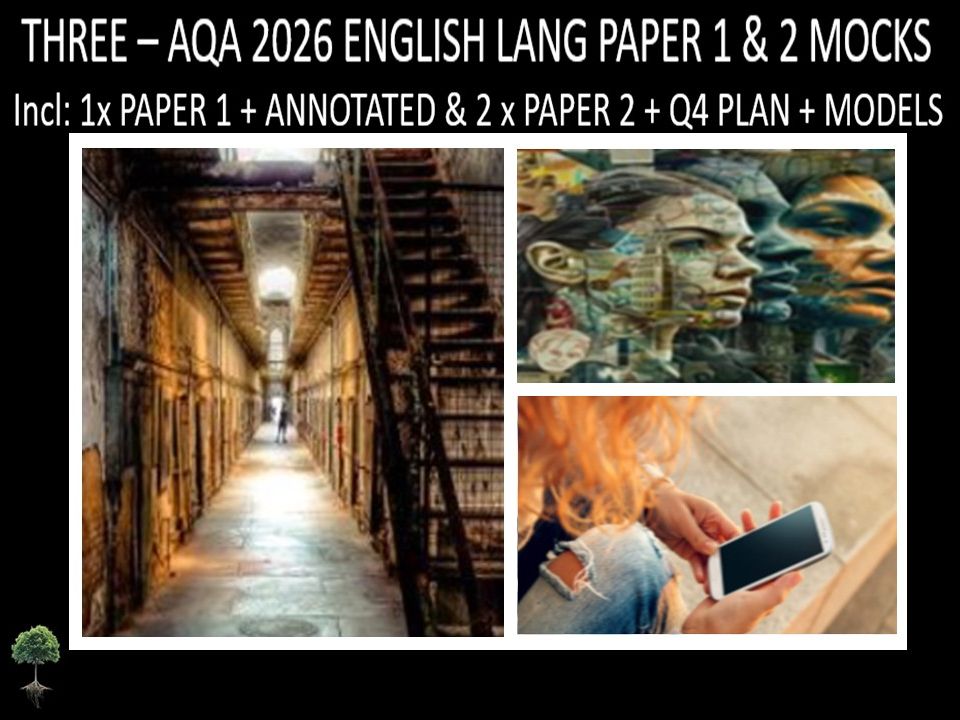 THREE - AQA PAPER 1 & 2 | 2026 FULL MOCKS | ANNOTATED | Q4 PLAN | MODELS