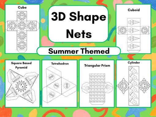 3D Shape Nets - Summer Themed