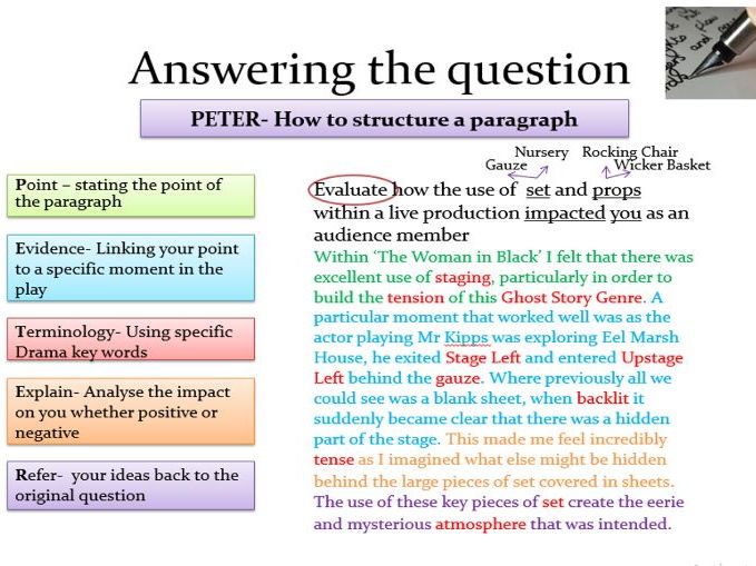 OCR GCSE Drama- Performance and Response- Section B Revision Guide