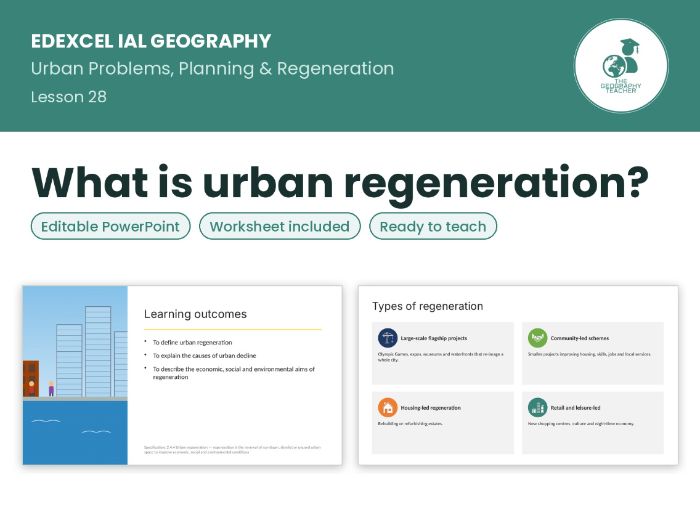 What is urban regeneration? – Edexcel IAL Geography