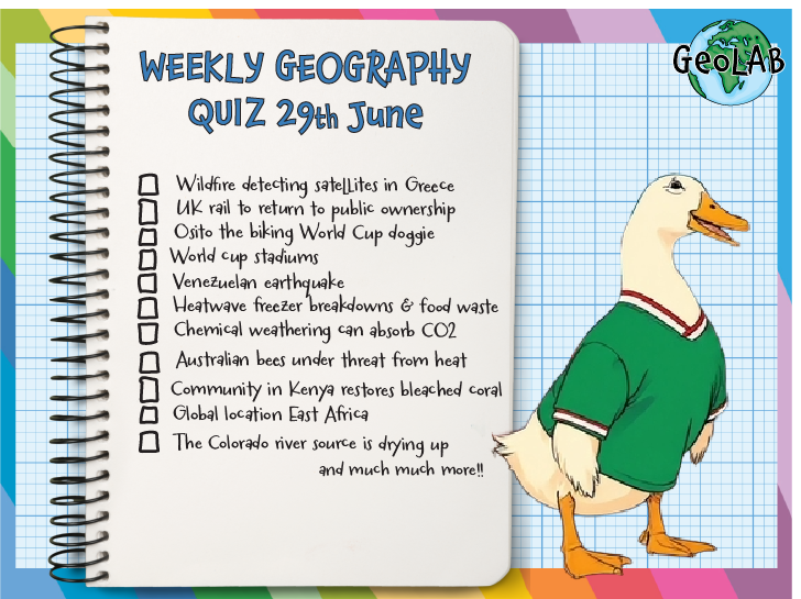 Weekly Geography News Quiz 29th June 2026