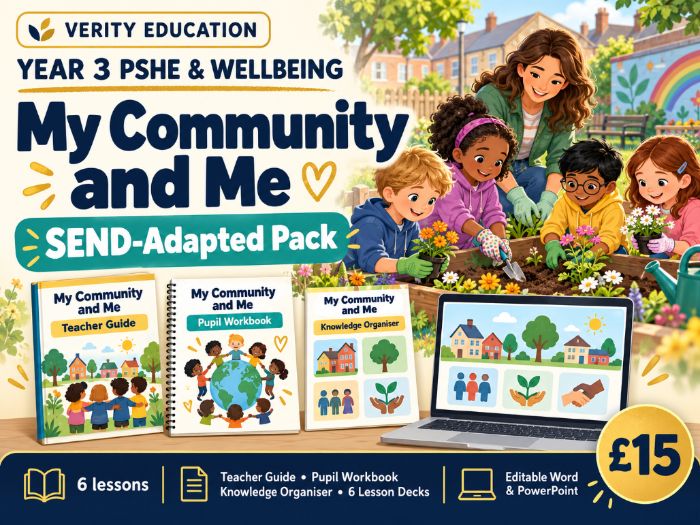 Year 3 PSHE & Wellbeing: My Community and Me — SEND-Adapted Pack