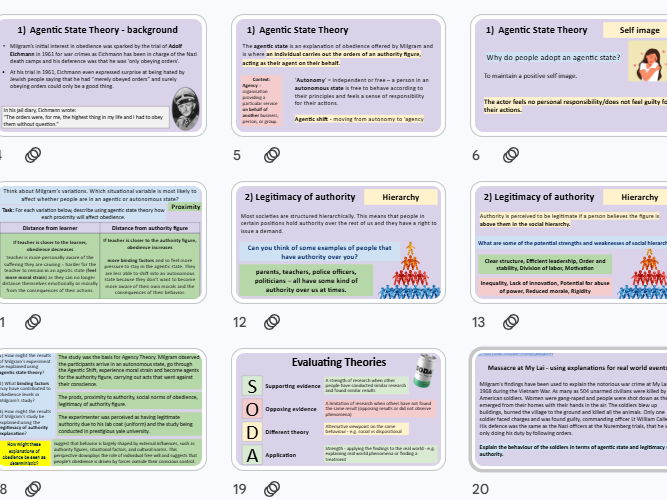 Social-Psychological Factors for Obedience - Social Influence NEW AQA A Level Psychology 2025 Spec