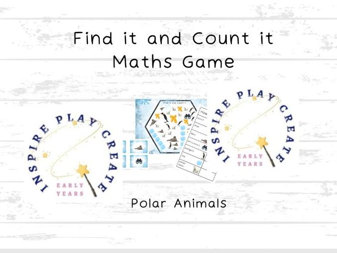 Find it and Count it Maths Game - Polar Animals