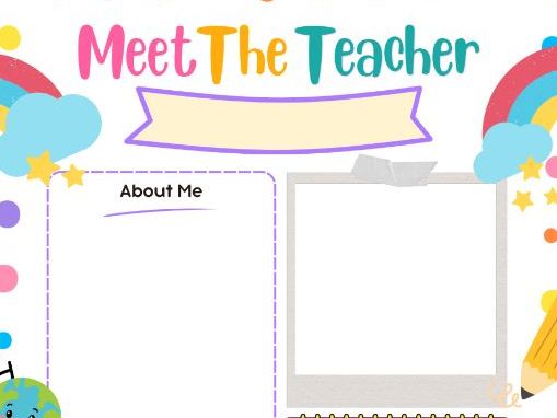 Rainbow Colorful Playful Teacher Introduction