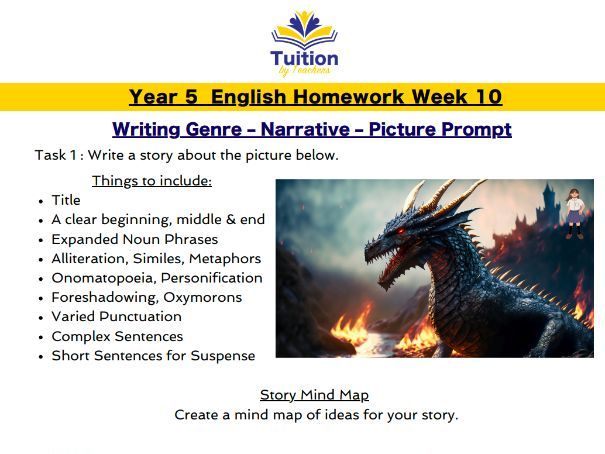 10. Year 5 - Creative Writing & Spelling
