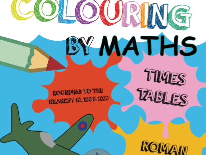 Colouring by Maths for Year 3 and 4