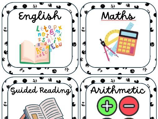 Visual Timetable with timings