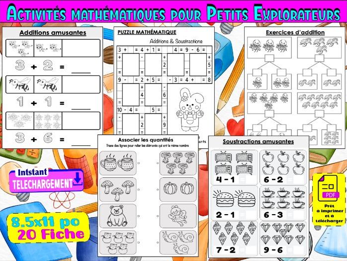 Activités mathématiques pour Petits Explorateurs